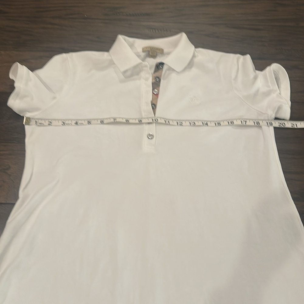 Women's White Polo Shirt Dress - Picture 7 of 10